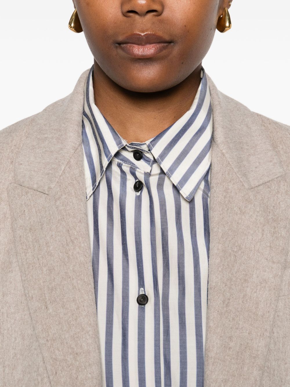 Forte Forte Women Striped Cotton Blend Shirt FORTE FORTE