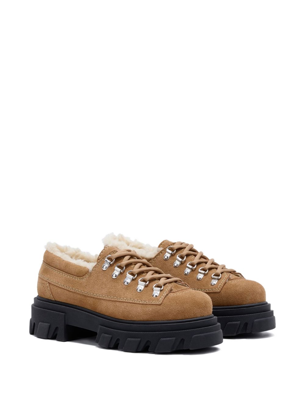 Ganni Women Suede Derbie Shoes GANNI