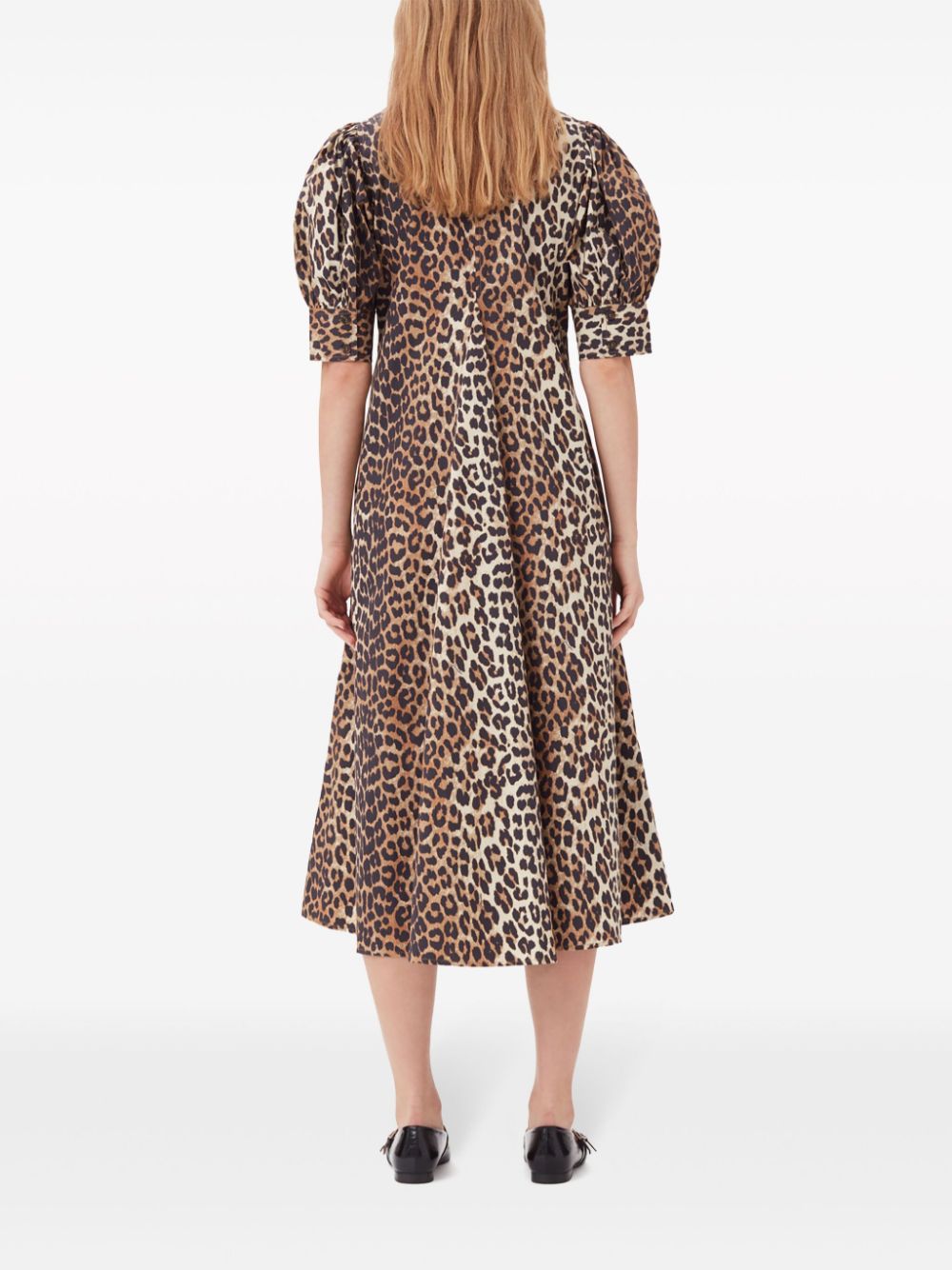 Ganni Women Organic Cotton Maxi Dress GANNI