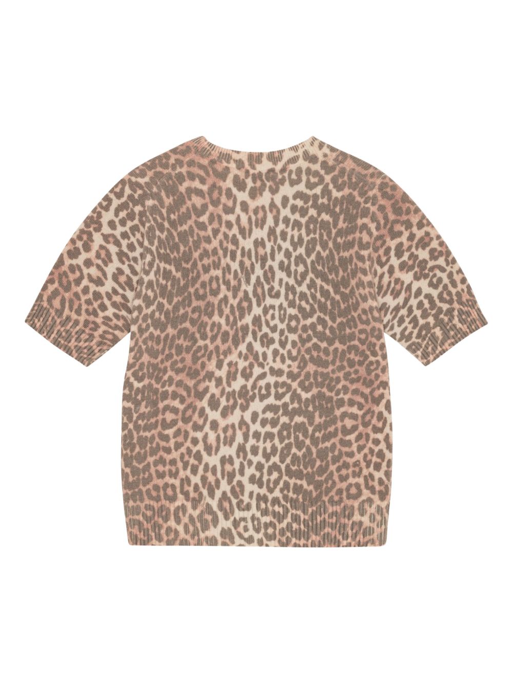 Ganni Women Logo Wool T-Shirt GANNI