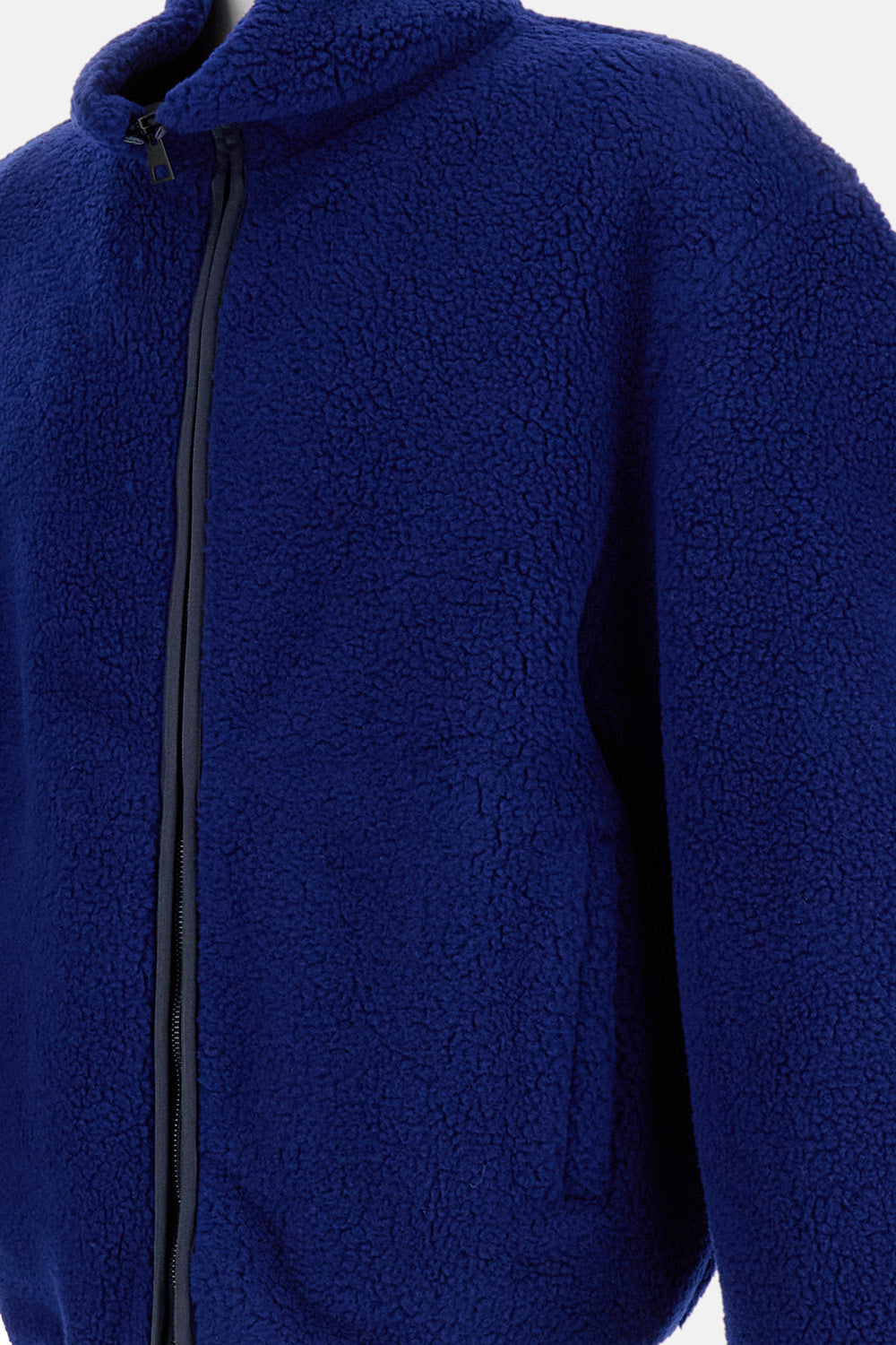 Givenchy Men Blouson Jacket In Fleece With Couture Stitching GIVENCHY