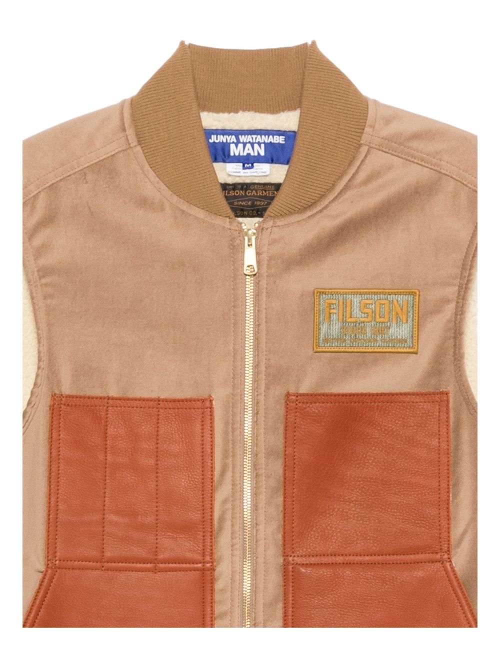 Junya Watanabe X Filson Men Leather Panels Vest JUNYA WATANABE X FILSON