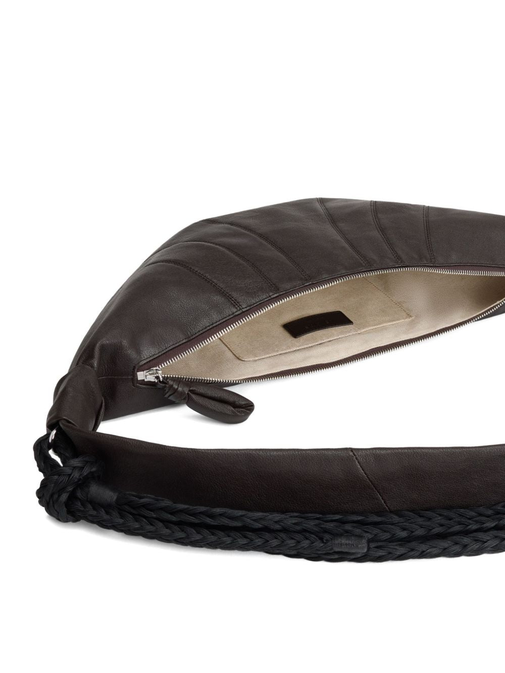 Lemaire Women Braid Croissant Medium Leather Shoulder Bag