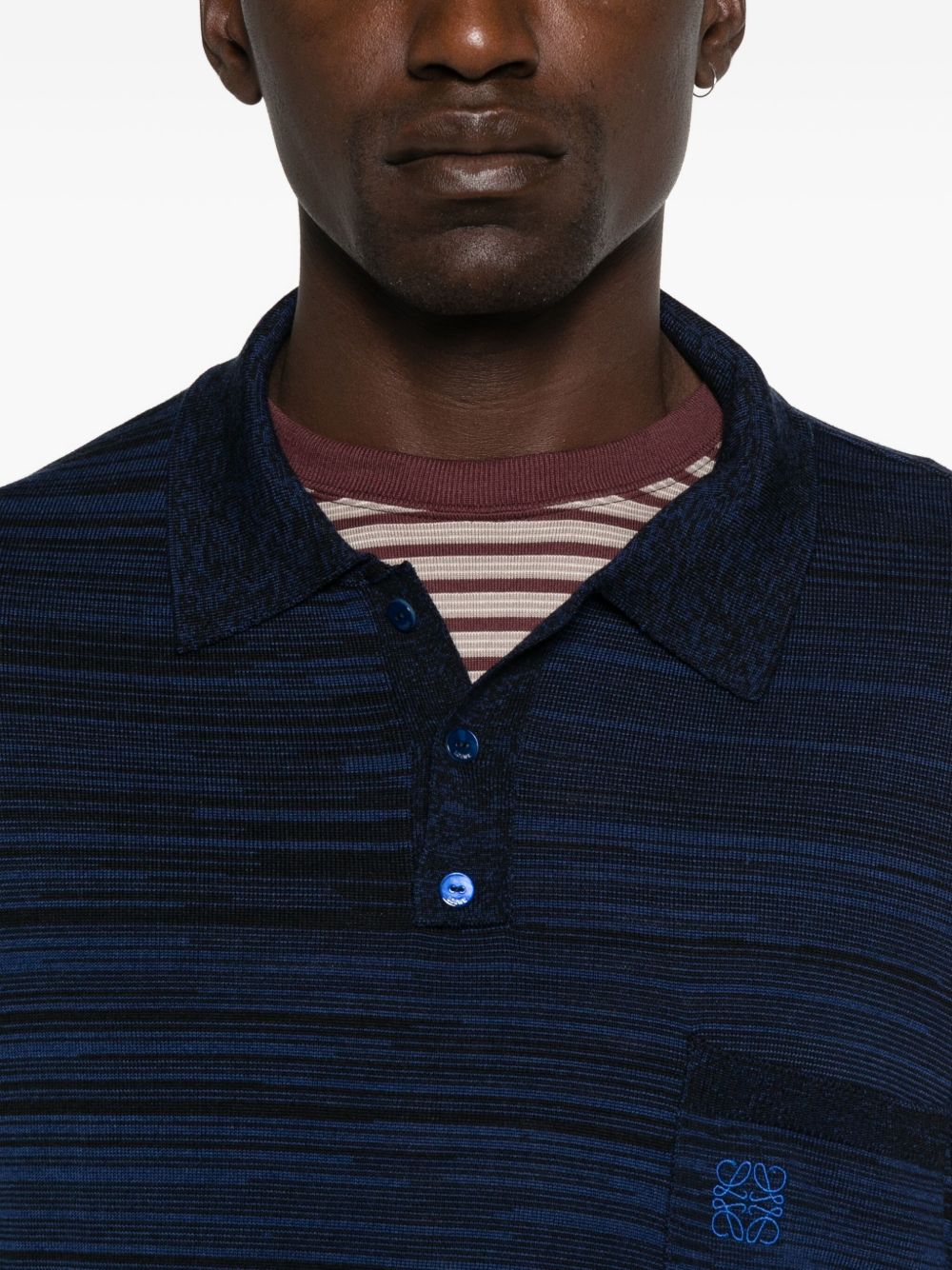 Loewe Men Anagram Wool Polo Shirt LOEWE
