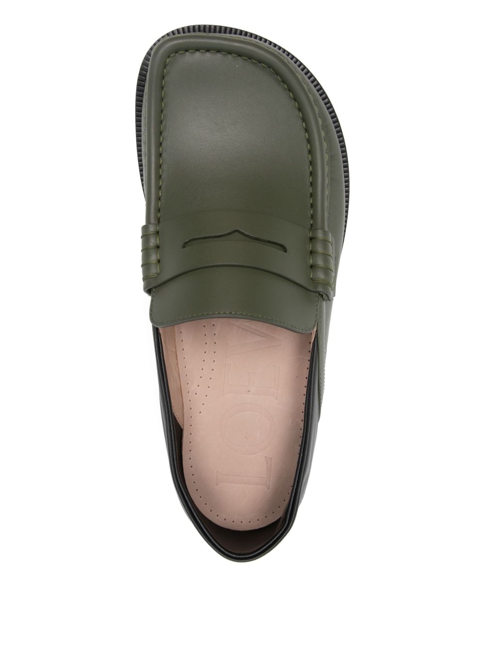 Loewe Men Campo Leather Loafers LOEWE