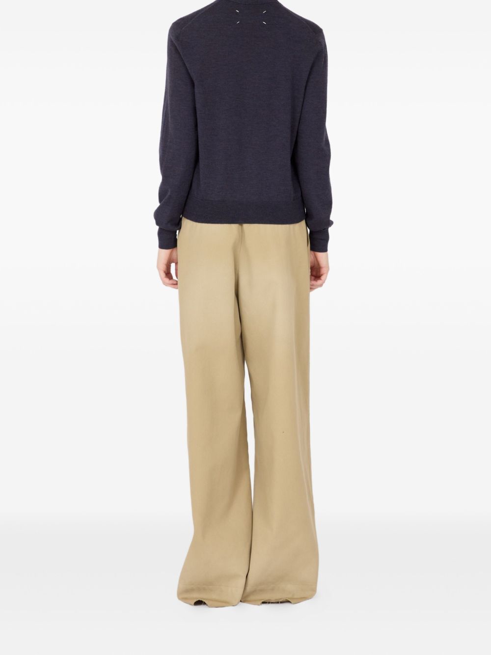 Maison Margiela Women Wool V-Necked Cardigan MAISON MARGIELA