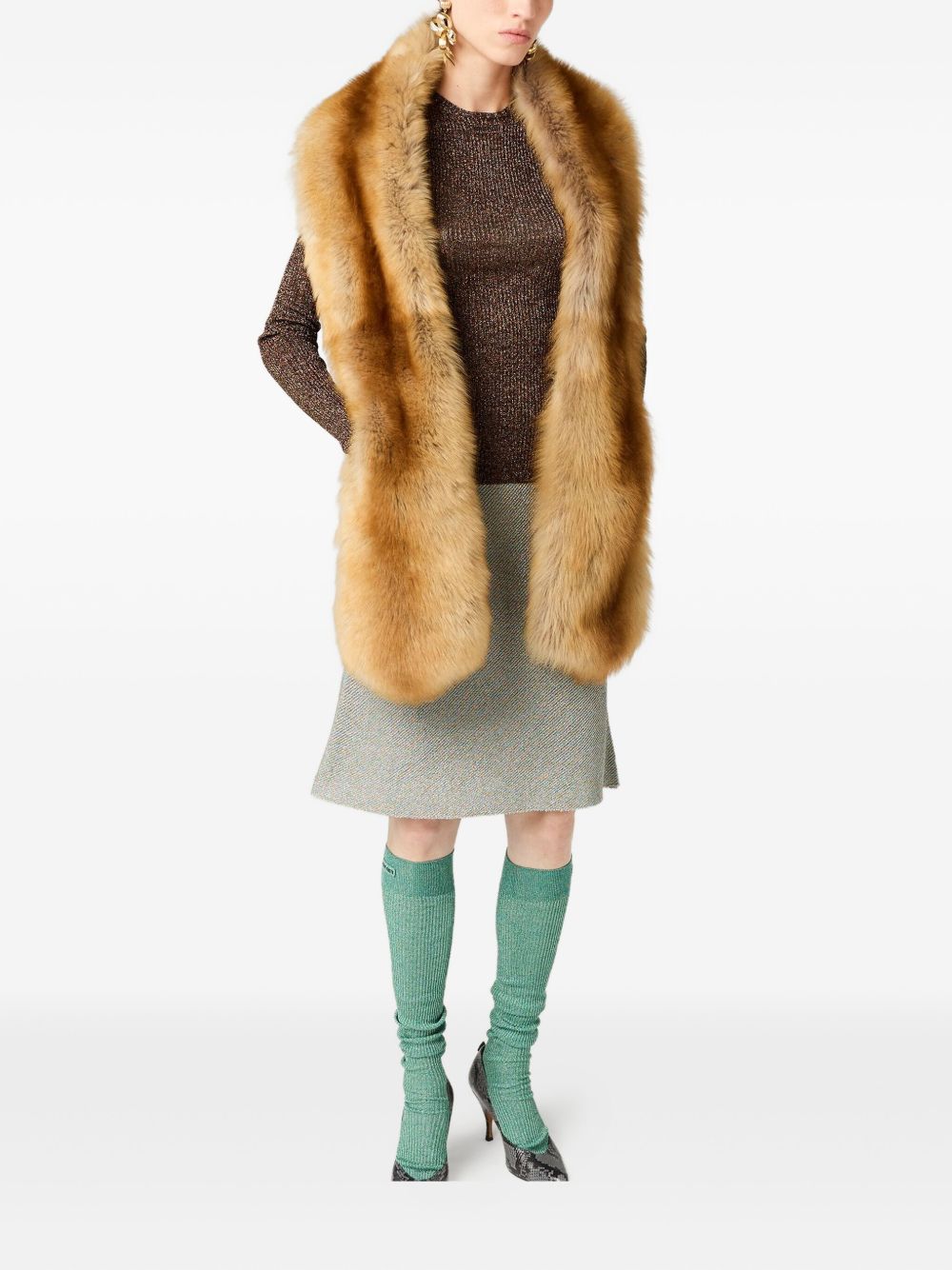 Miu Miu Women Lamé Skirt MIU MIU