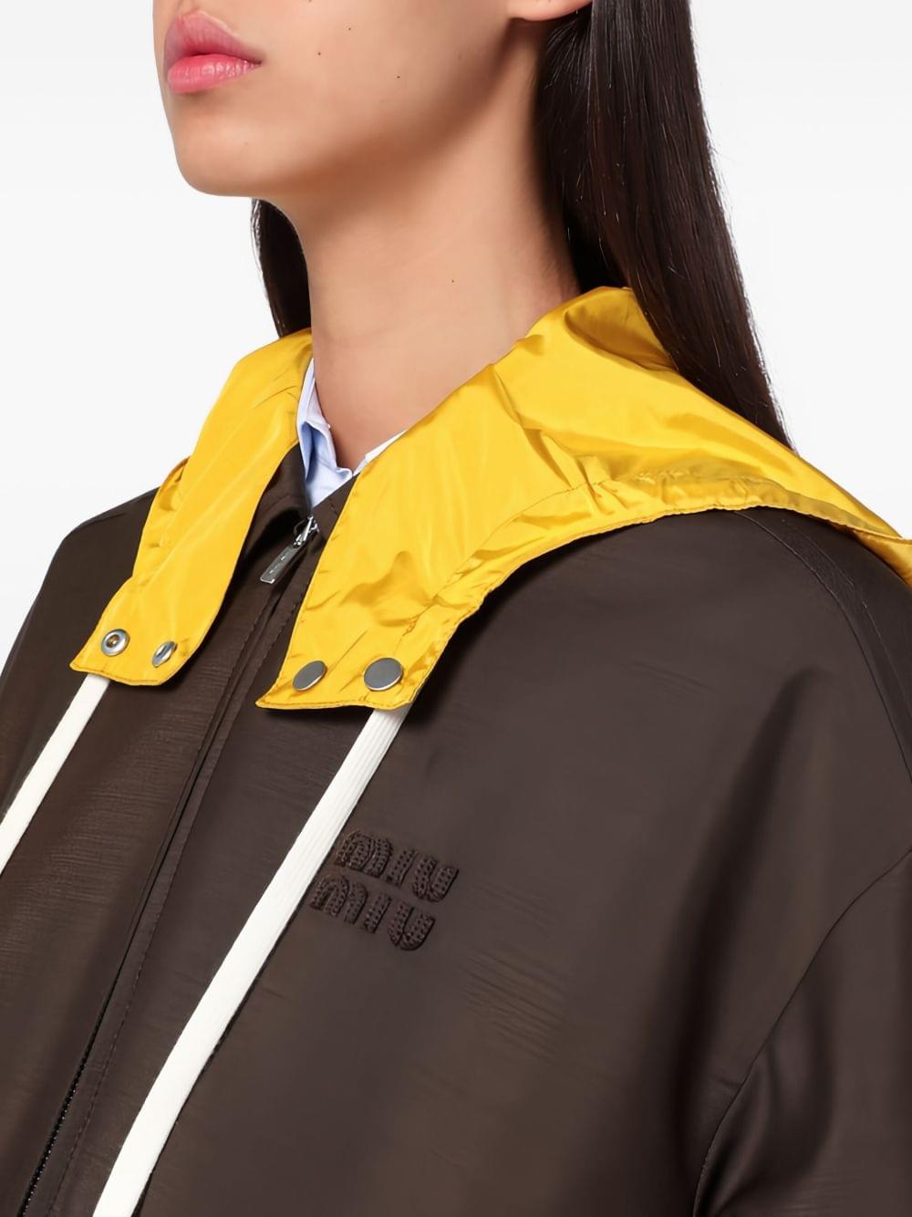Miu Miu Women Wool Hooded Jacket MIU MIU