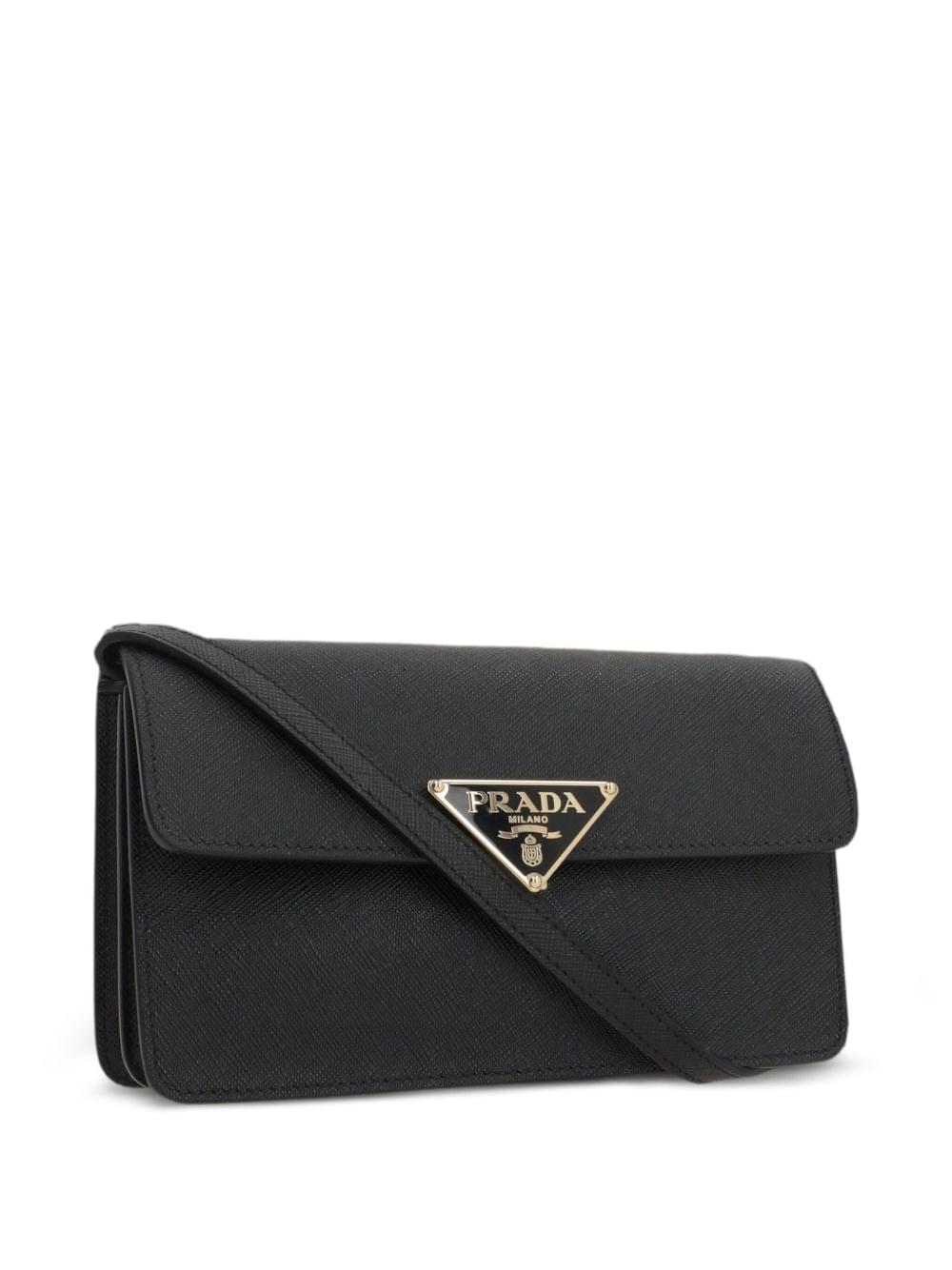 Prada Women Prada Arqué Saffiano Leather Shoulder Bag PRADA