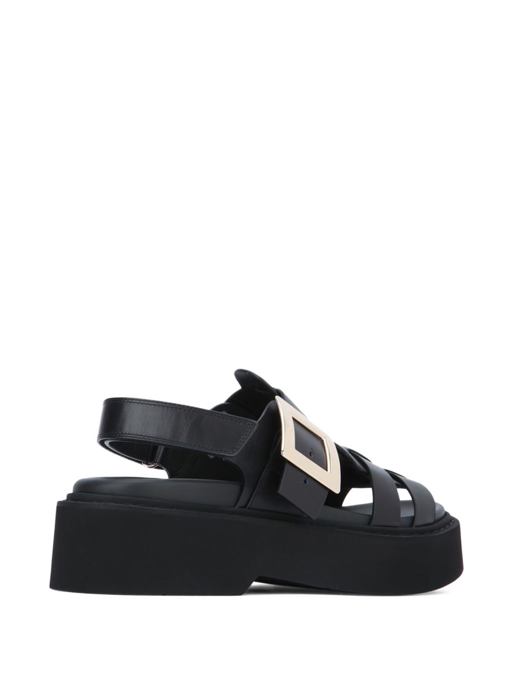 Roger Vivier Women Viv Rangers Leather Sandals ROGER VIVIER