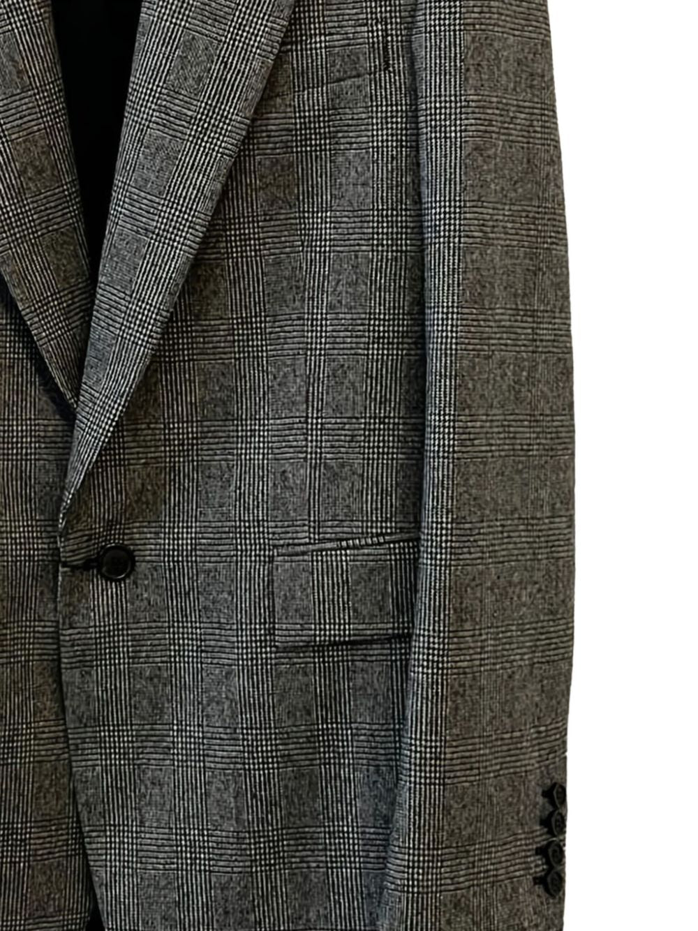 Saint Laurent Men Flannel Single-Breasted Jacket SAINT LAURENT