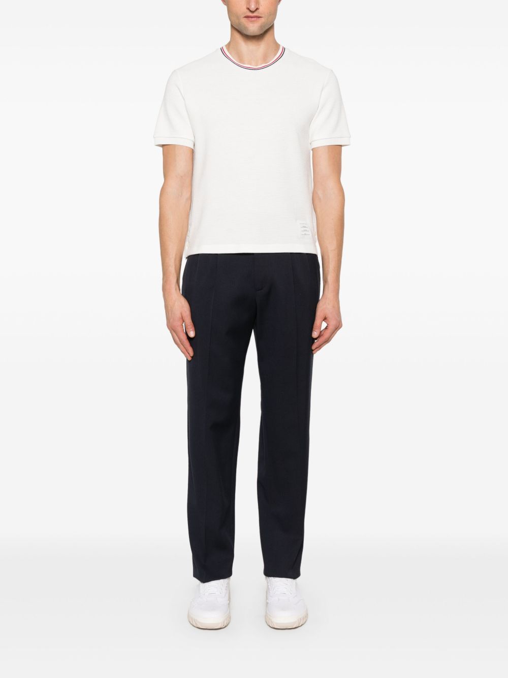 Thom Browne Men Rwb Cotton T-Shirt