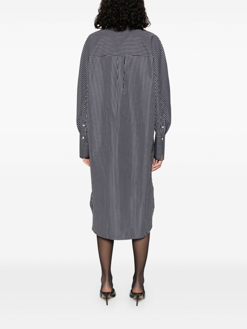 Toteme Women Striped Cotton Shirtdress TOTEME