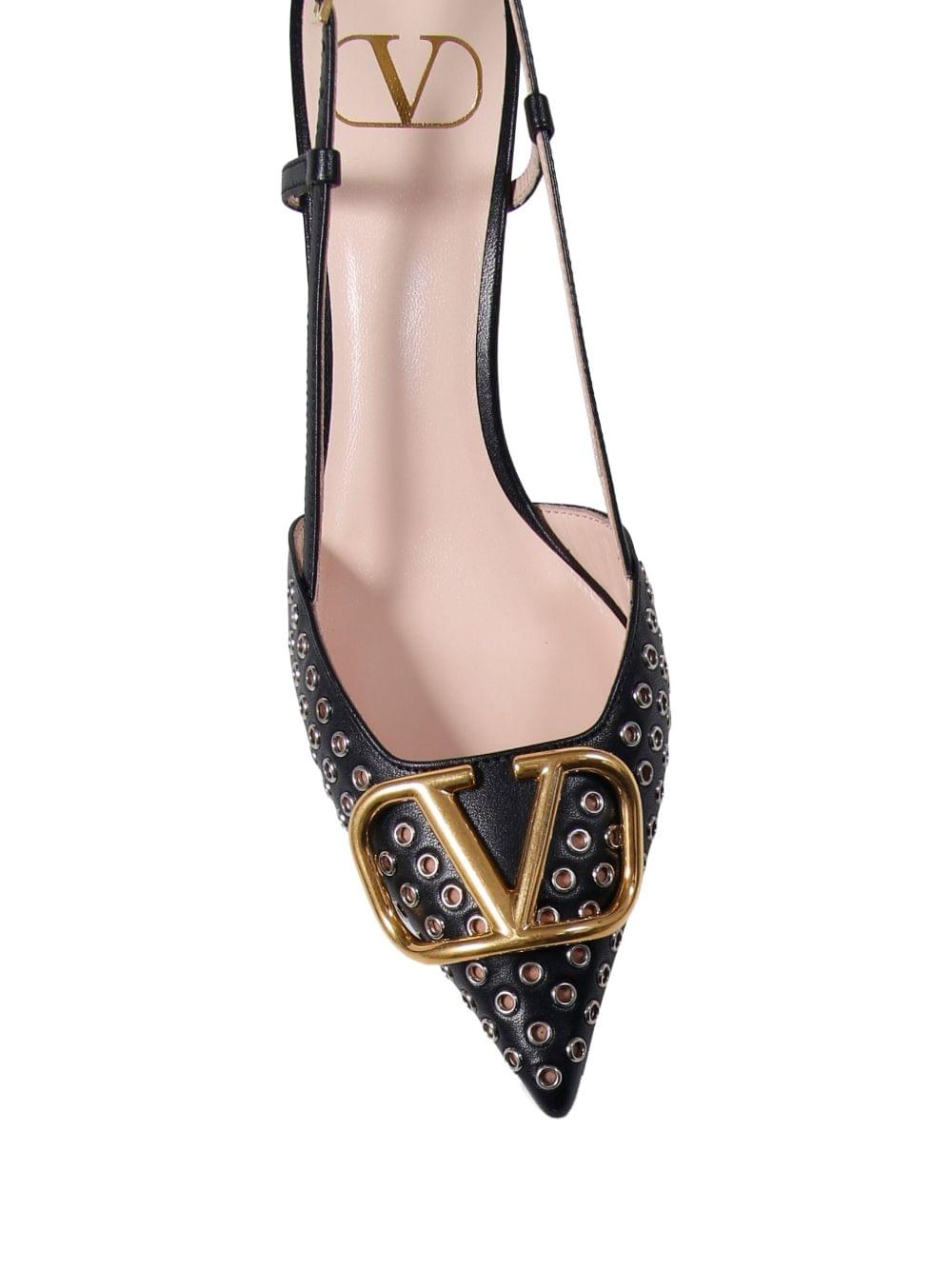 Valentino Garavani Women Vlogo Signature Leather Pumps VALENTINO GARAVANI