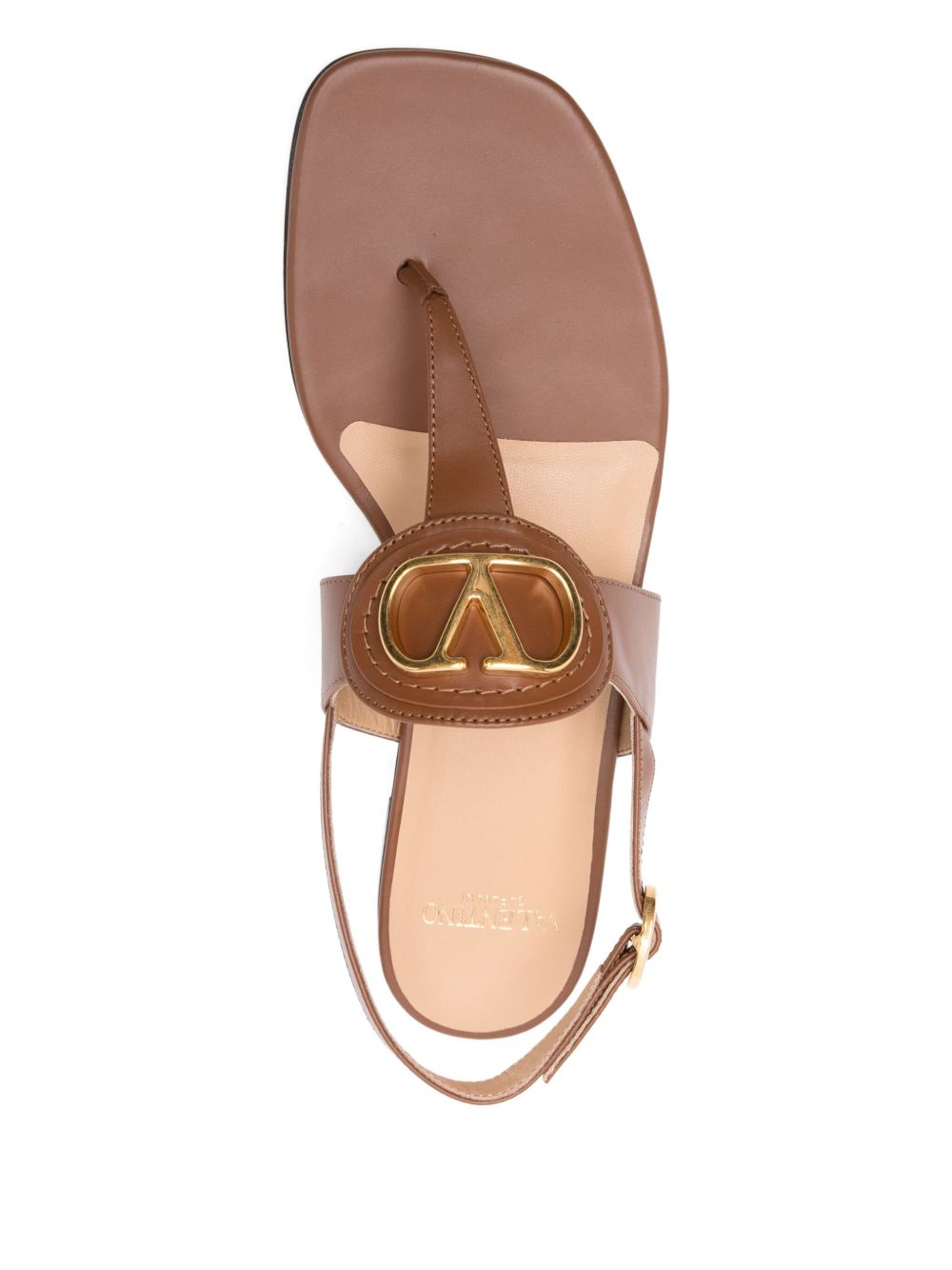 Valentino Garavani Women Vlogo Signature Leather Thong Sandals VALENTINO GARAVANI