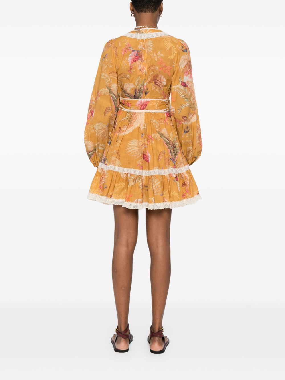 Zimmermann Women Ascension Cotton Mini Dress ZIMMERMANN