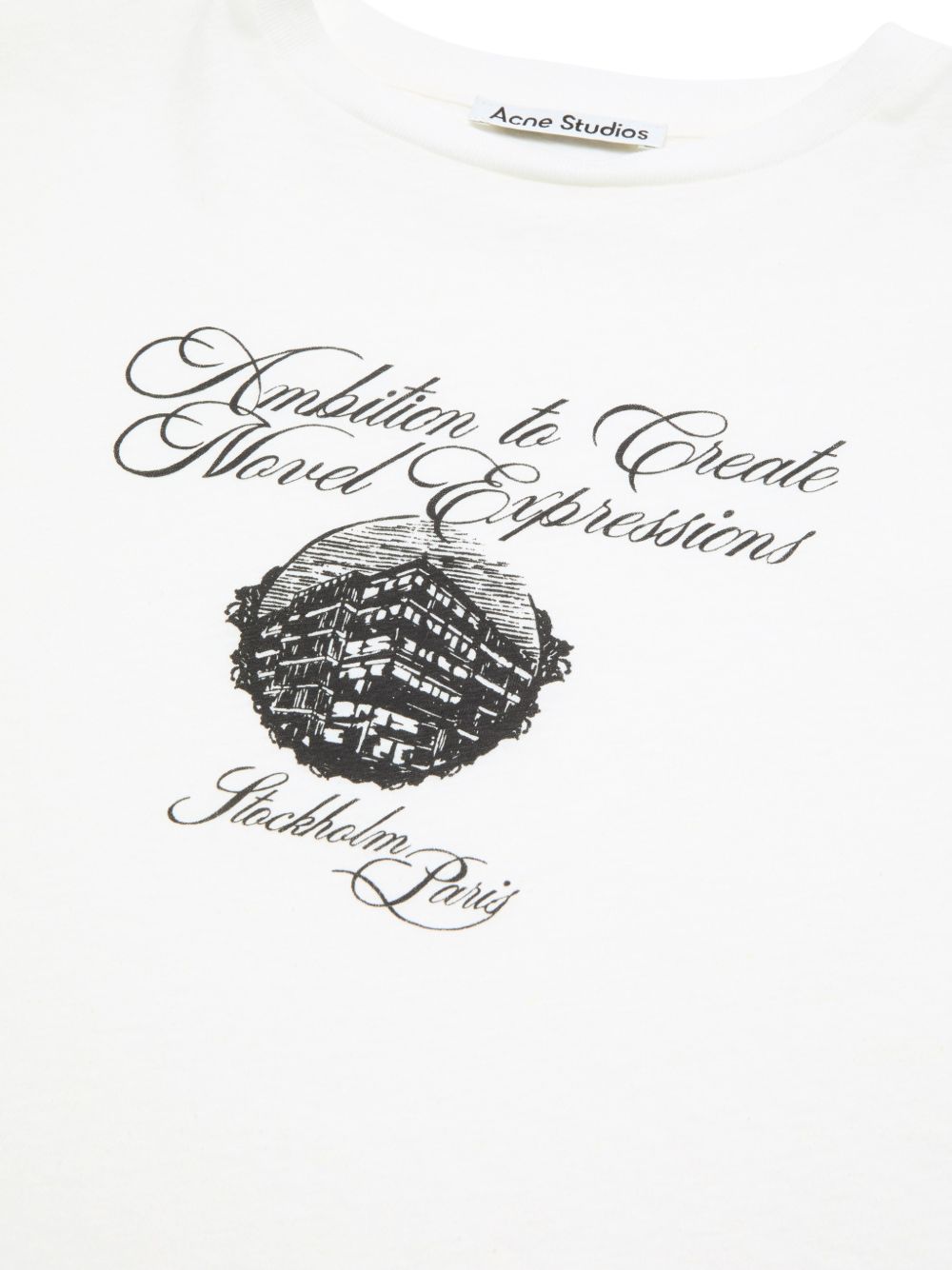 Acne Studios Women Logo Cotton T-Shirt ACNE STUDIOS
