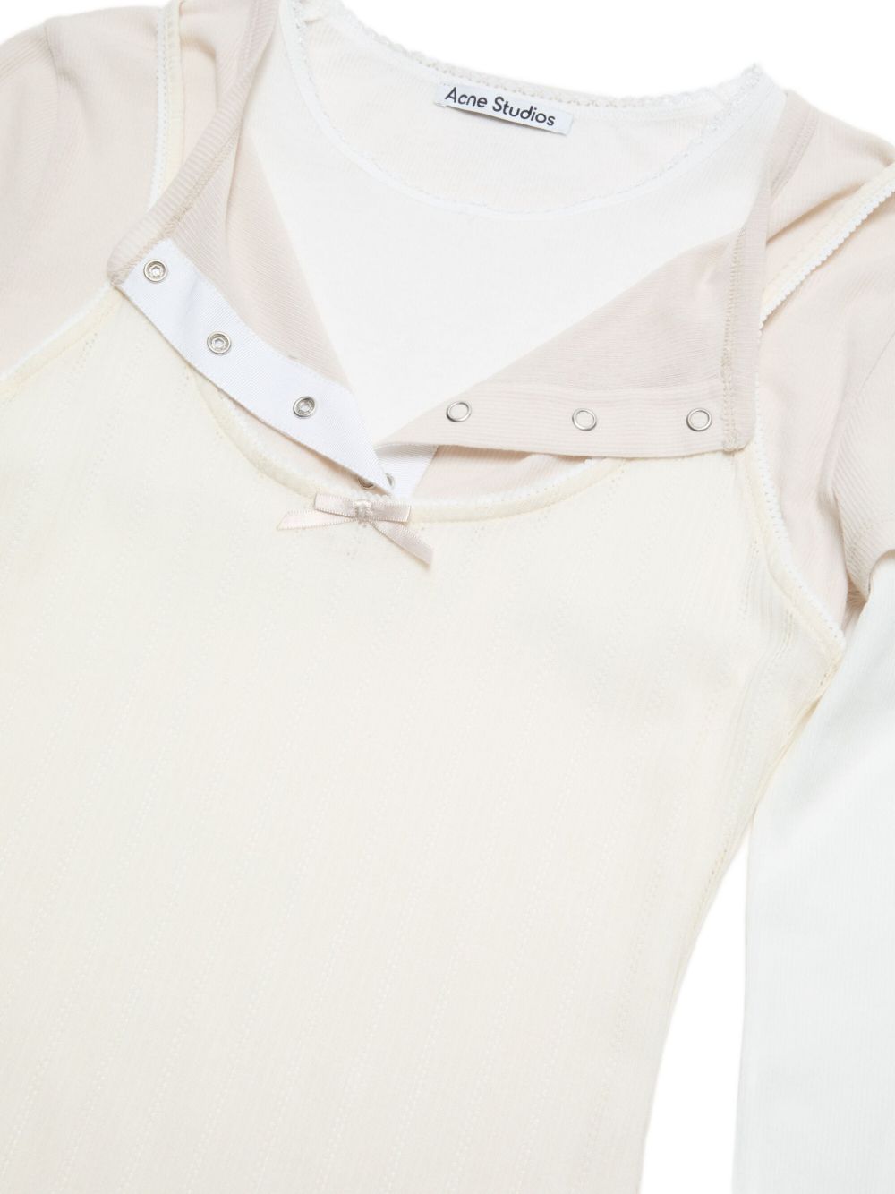 Acne Studios Women Layered Cotton T-Shirt ACNE STUDIOS