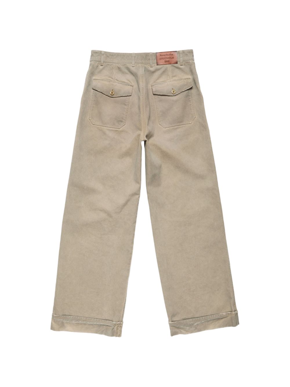 Acne Studios Men Wide-Leg Cotton Trousers ACNE STUDIOS