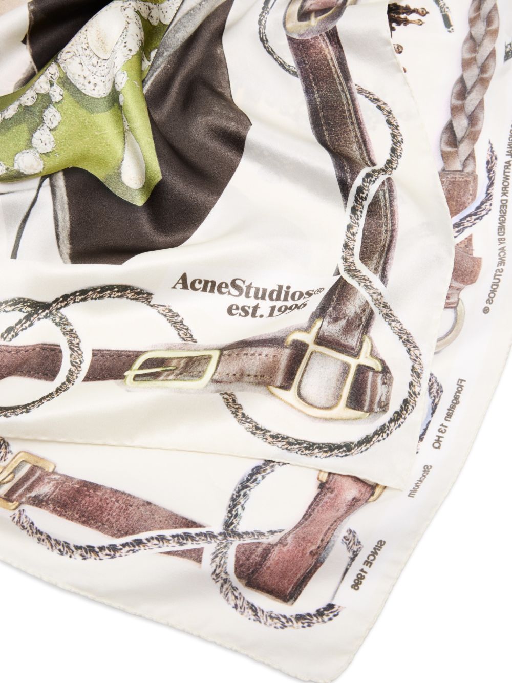Acne Studios Women Printed Silk Foulard ACNE STUDIOS