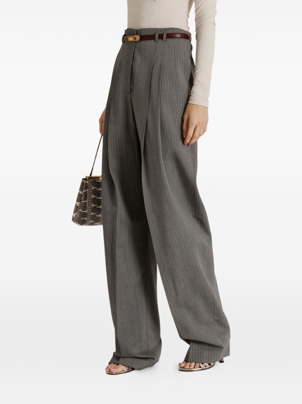 Alberta Ferretti Women Wool Blend Tailoring Trousers ALBERTA FERRETTI