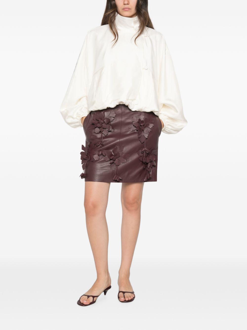 Alberta Ferretti Women Faux Leather Mini Skirt ALBERTA FERRETTI