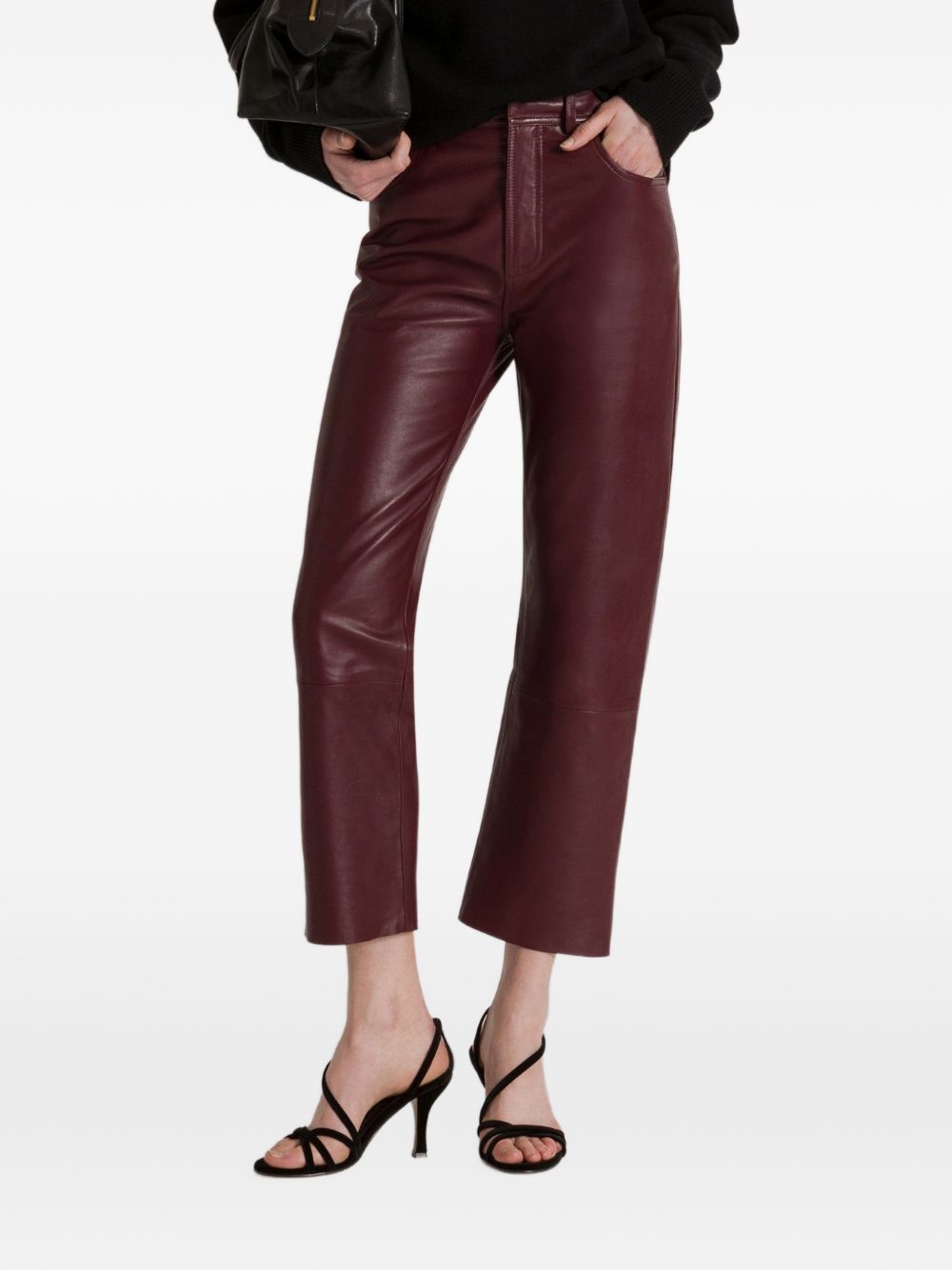 Alberta Ferretti Women Faux Leather Trousers ALBERTA FERRETTI