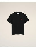 Ami Paris Men Tshirt With Red Ami De Coeur AMI PARIS