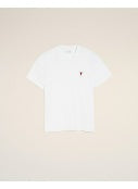 Ami Paris Men Tshirt With Red Ami De Coeur AMI PARIS