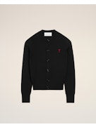 Ami Paris Women Crewneck Cardigan With Ami De Coeur AMI PARIS