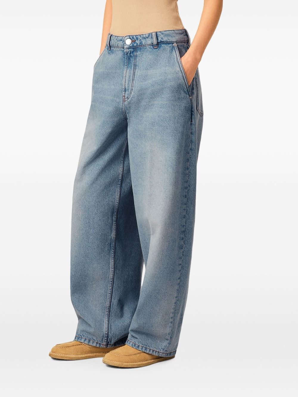 Ami Paris Women Baggy Fit Denim Jeans AMI PARIS