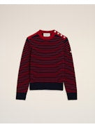 Ami Paris Women Striped Crewneck Sweater AMI PARIS