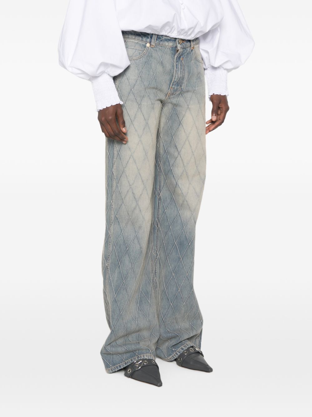 Balmain Women Denim Cotton Jeans BALMAIN