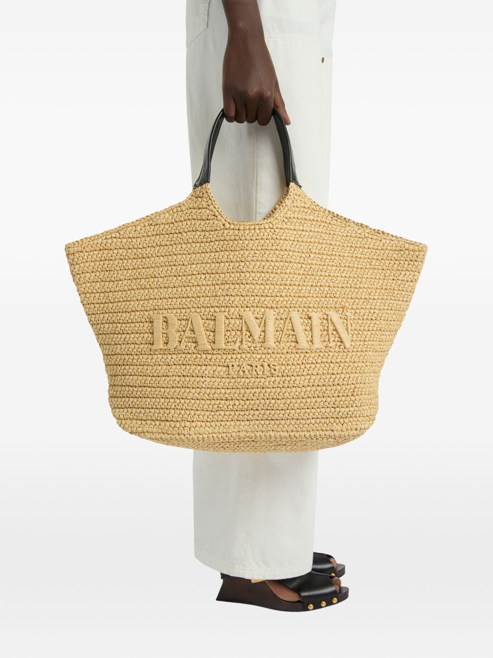 Balmain Women Large Crochet Tote Bag BALMAIN