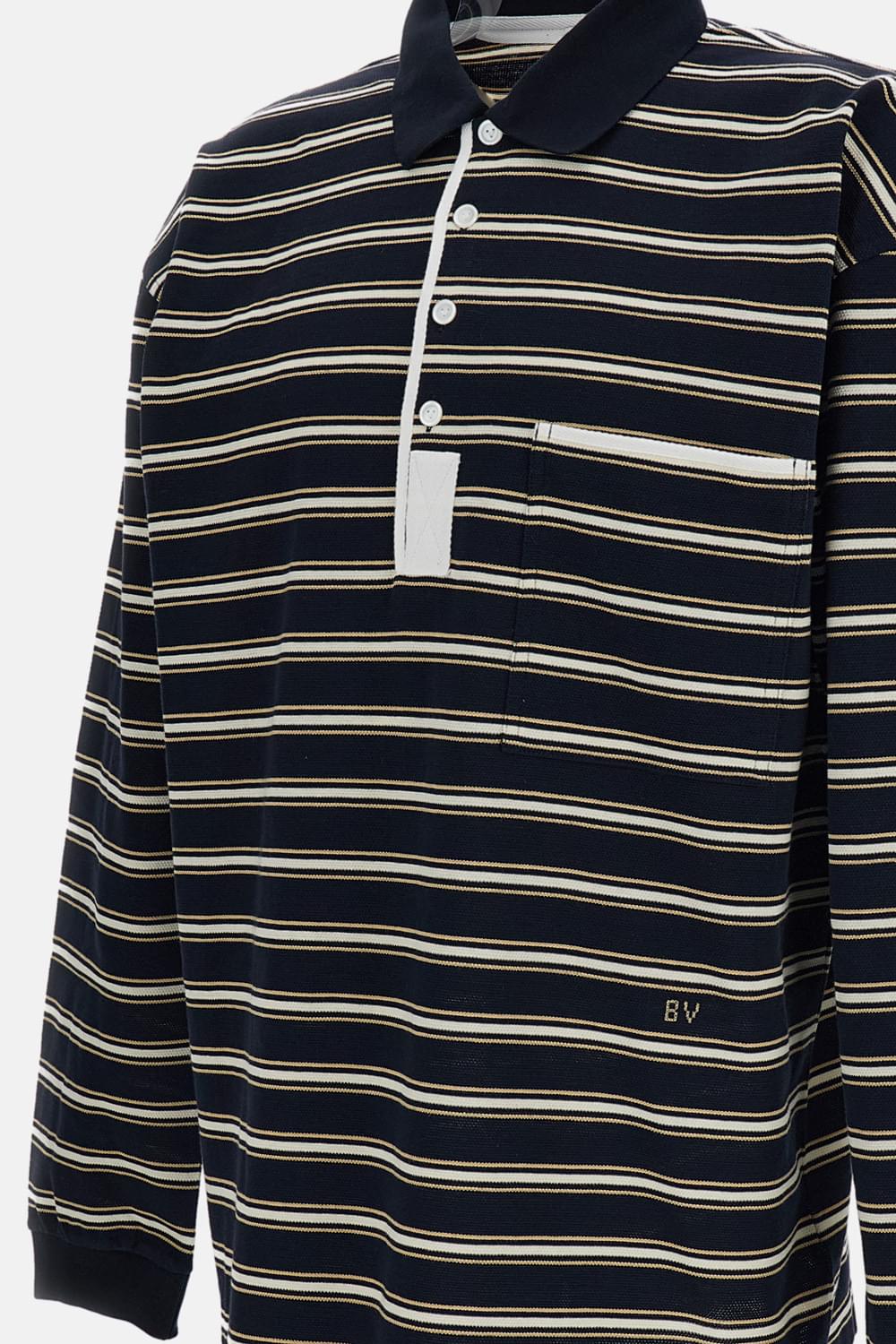 Bottega Veneta Men Striped Polo BOTTEGA VENETA
