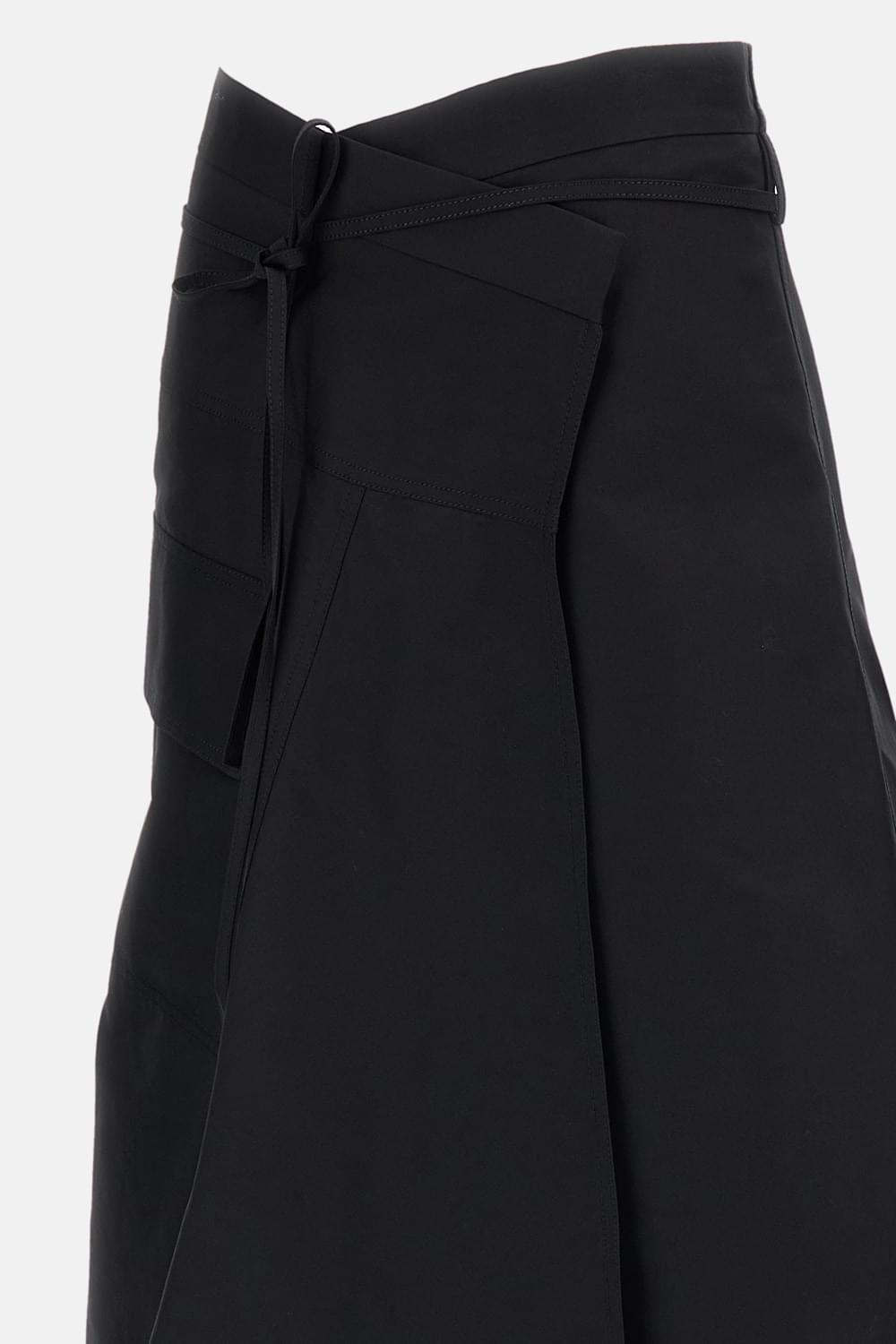 Bottega Veneta Women Cotton Midi Asymmetric Skirt BOTTEGA VENETA
