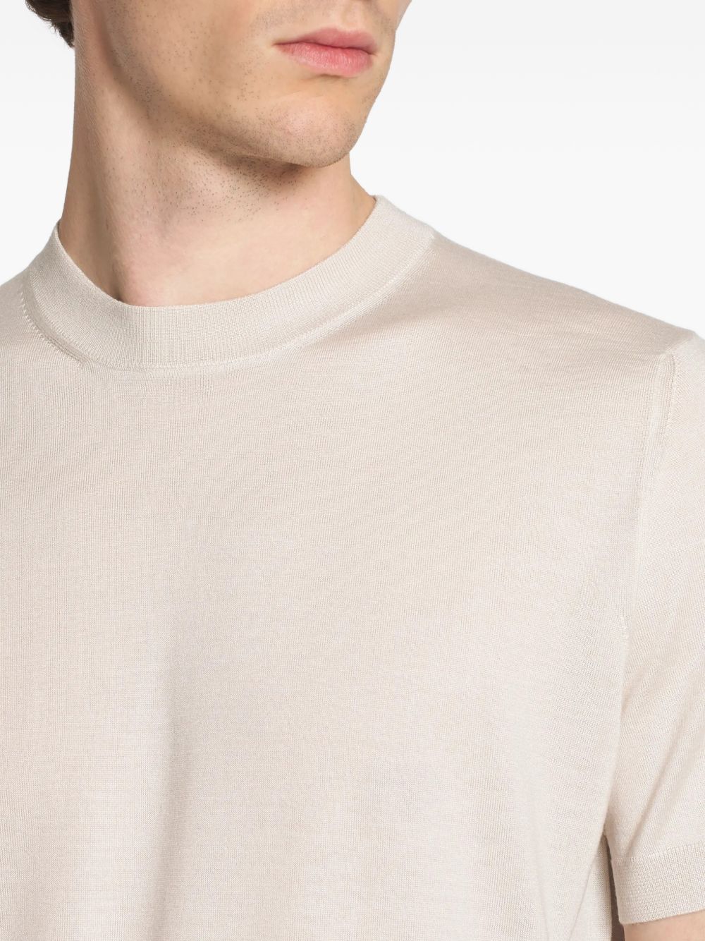 Brioni Men Cashmere And Silk T-Shirt BRIONI