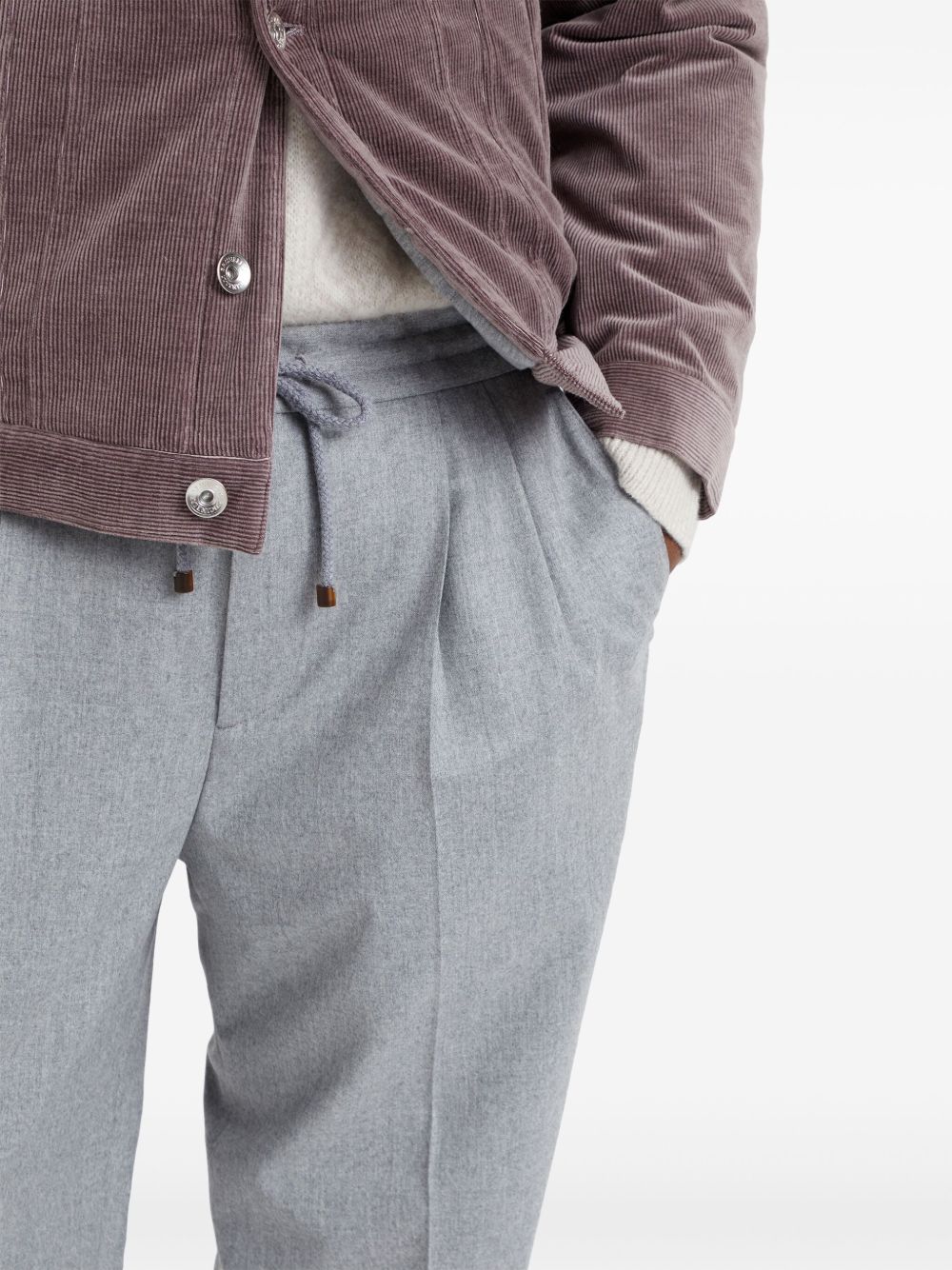Brunello Cucinelli Men Wool Trousers BRUNELLO CUCINELLI