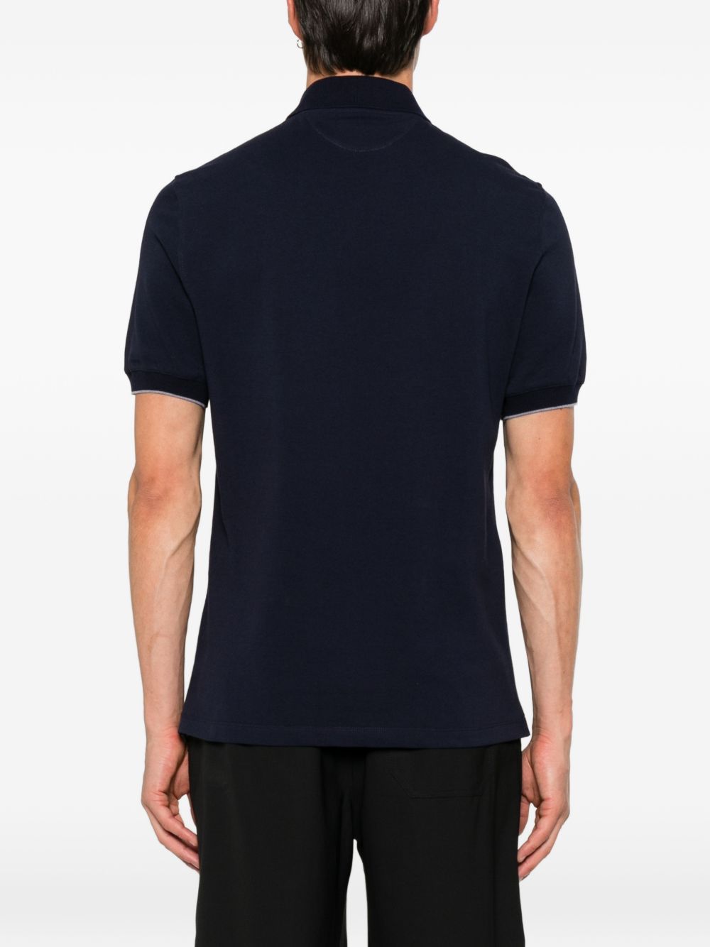 Brunello Cucinelli Men Logo Cotton Polo Shirt BRUNELLO CUCINELLI