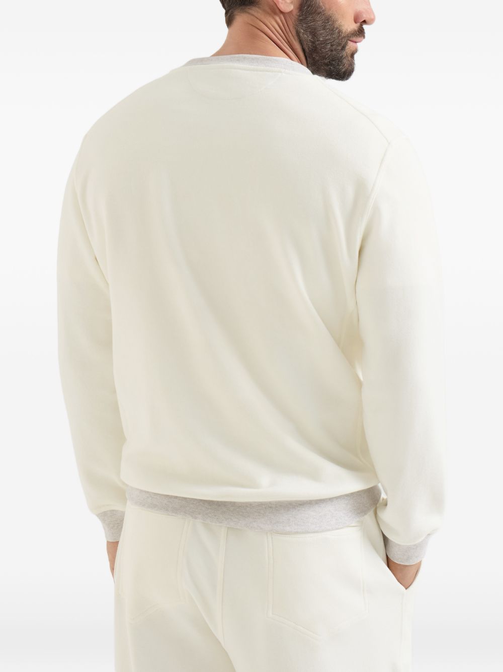 Brunello Cucinelli Men Logo Cotton Sweatshirt BRUNELLO CUCINELLI