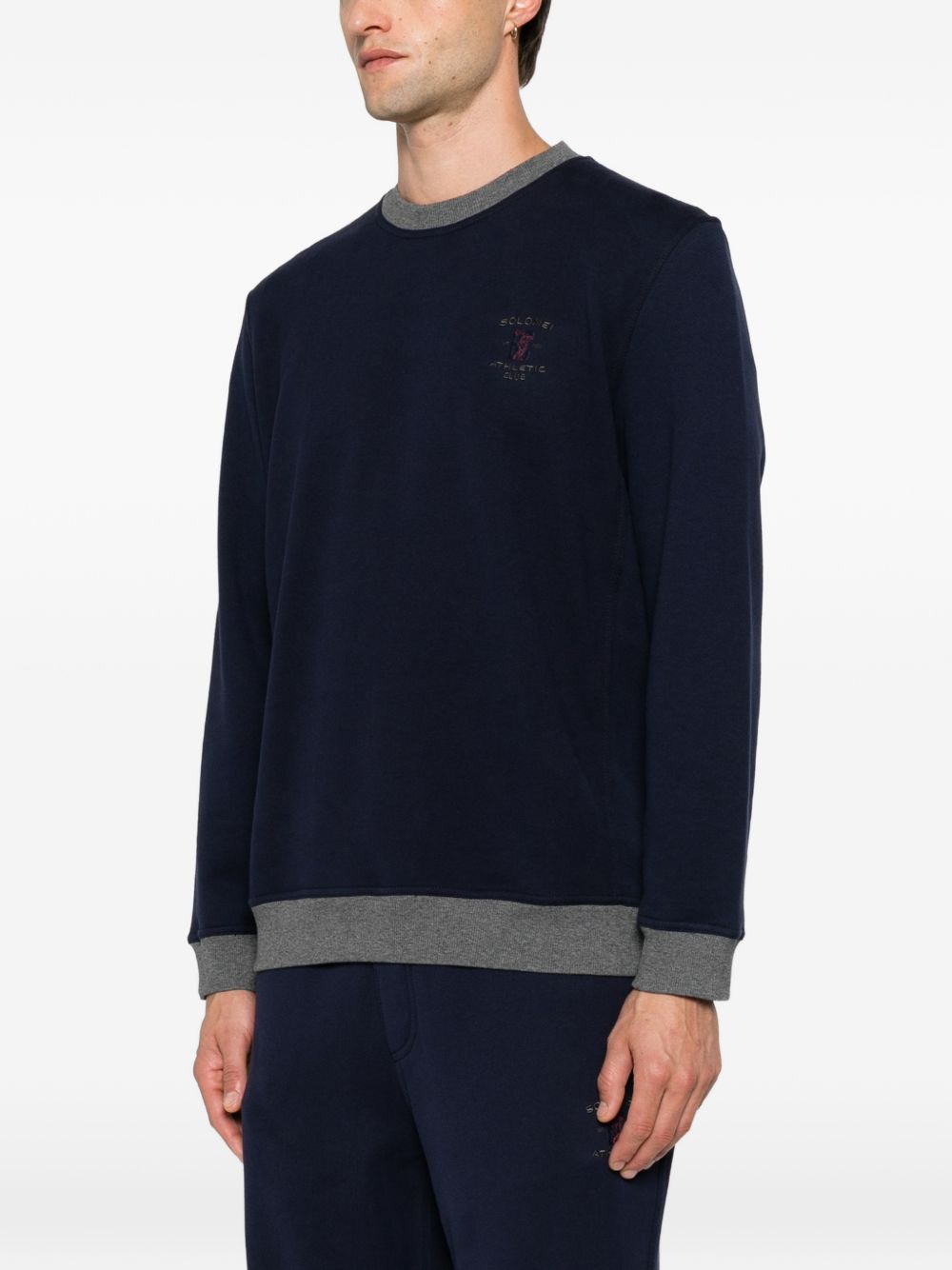 Brunello Cucinelli Men Logo Cotton Sweatshirt BRUNELLO CUCINELLI