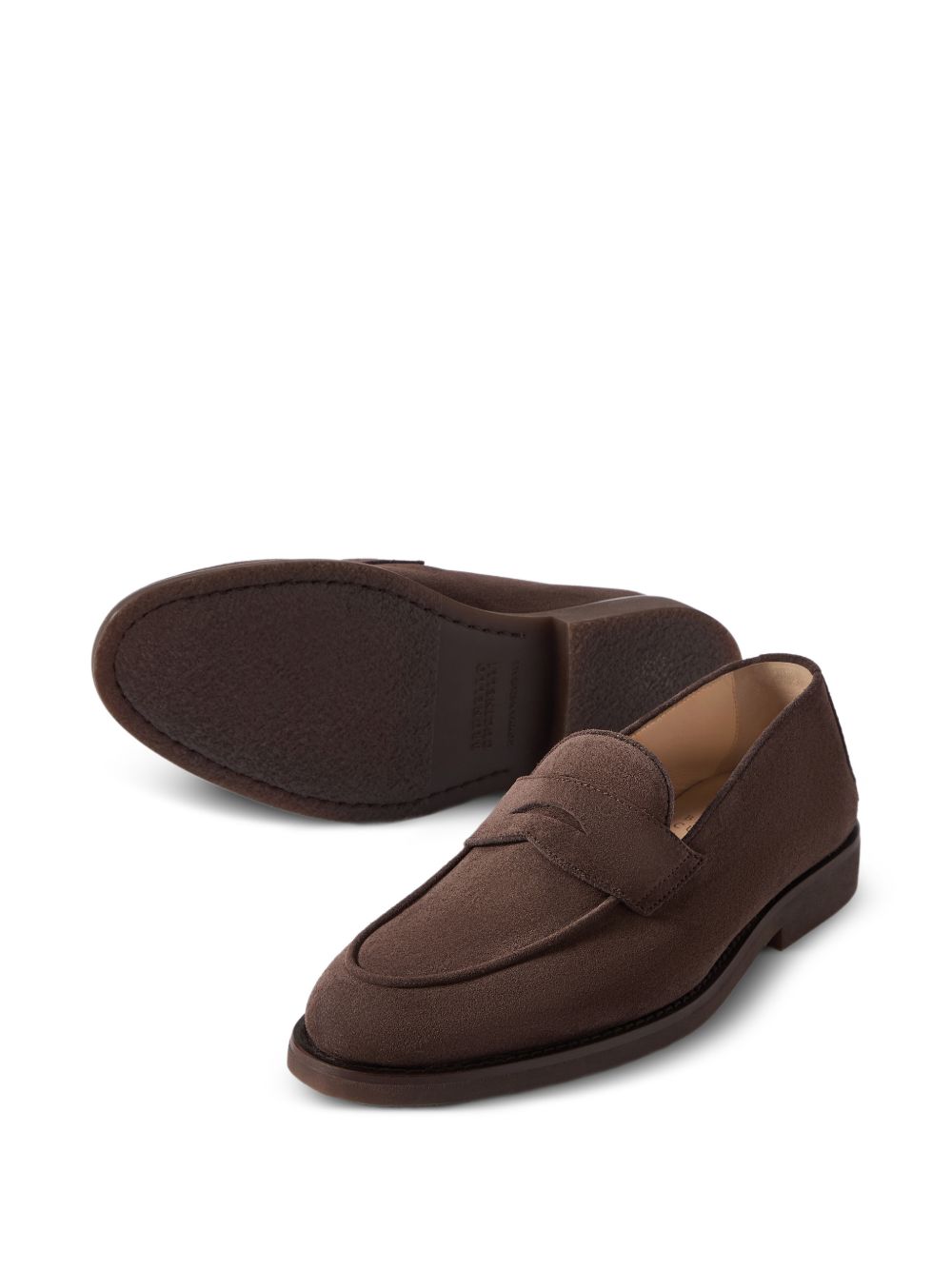 Brunello Cucinelli Men Suede Leather Loafers BRUNELLO CUCINELLI