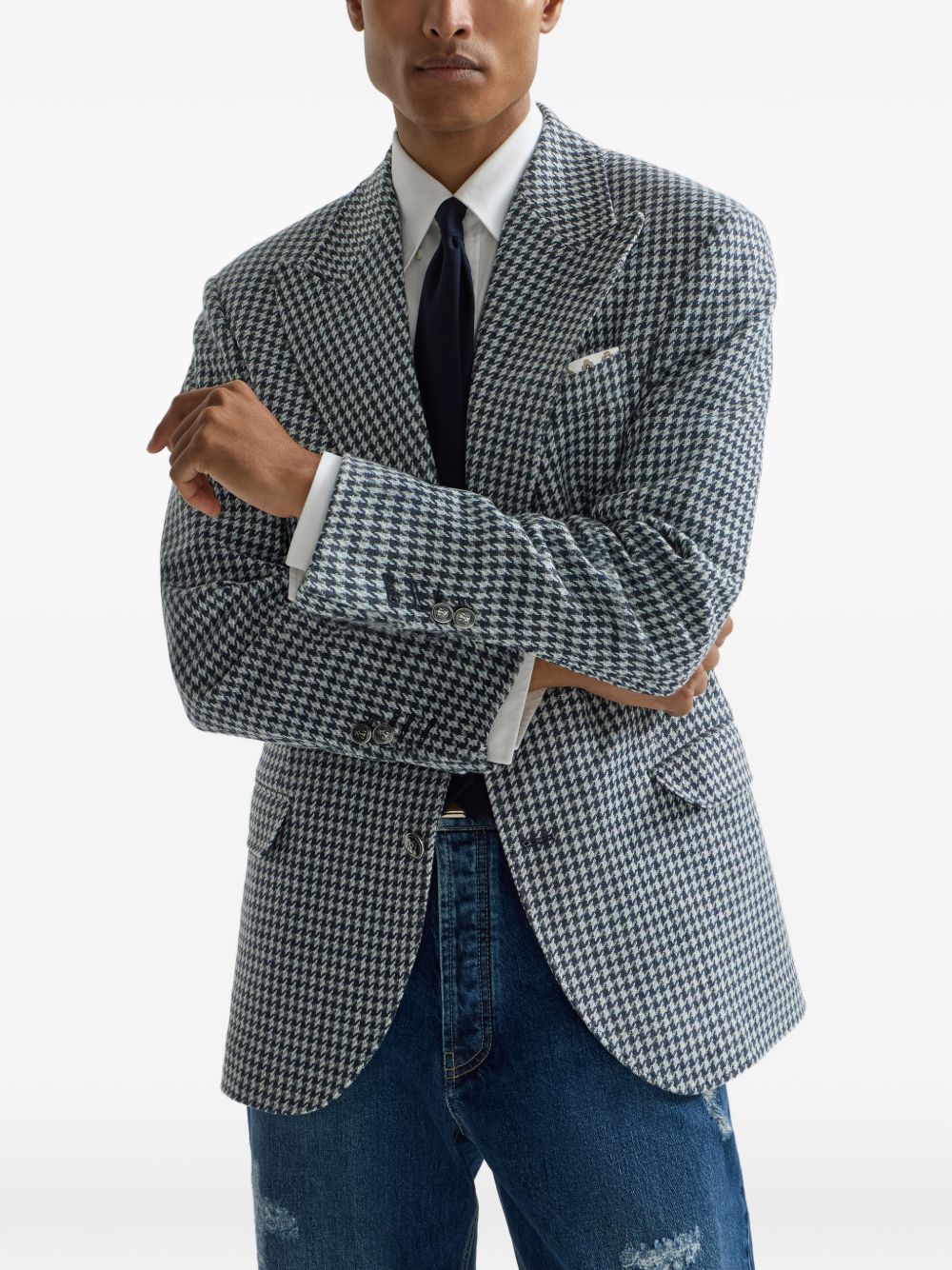 Brunello Cucinelli Men Cashmere Single-Breasted Jacket BRUNELLO CUCINELLI
