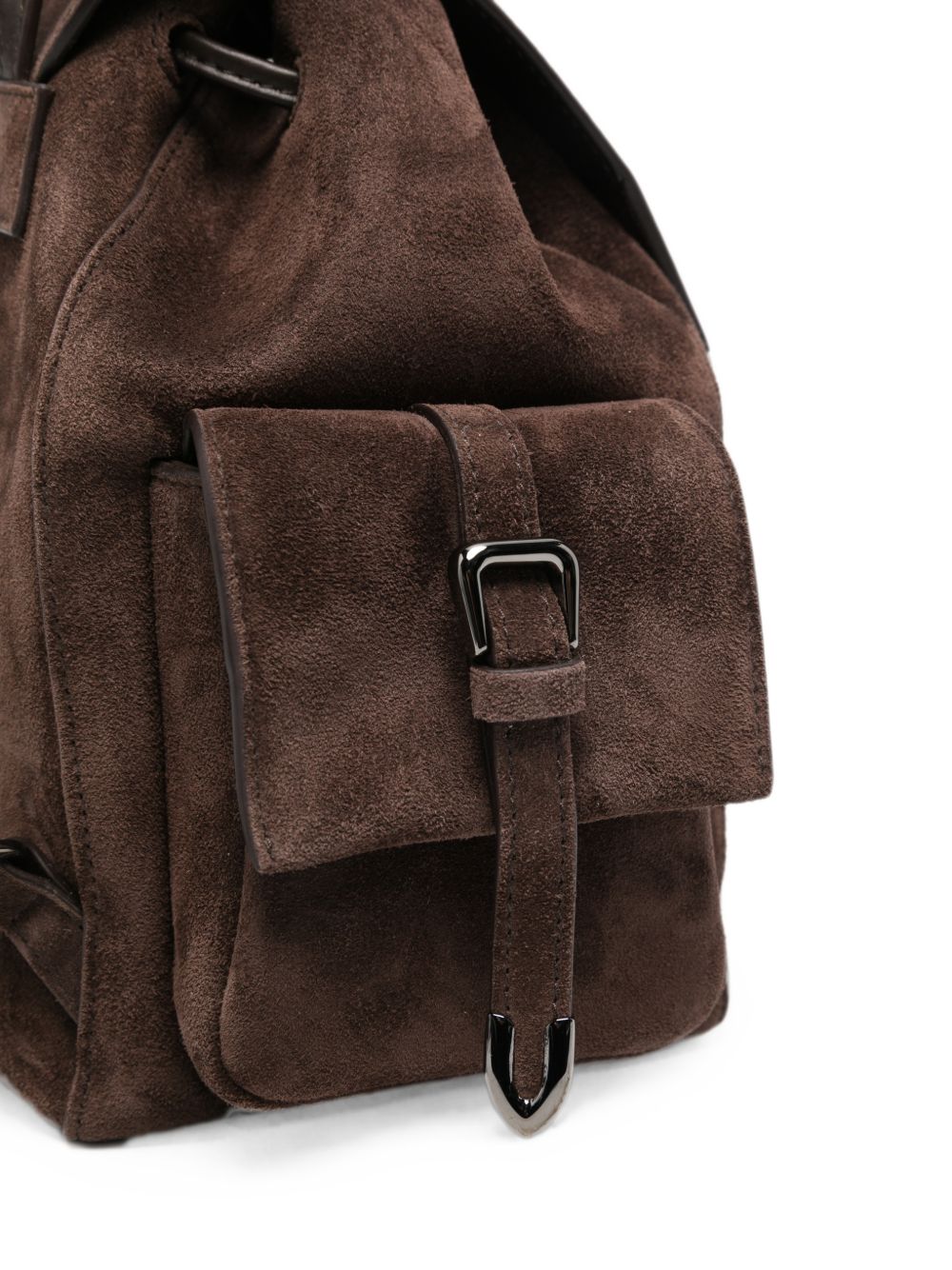 Brunello Cucinelli Women Suede Leather Backpack