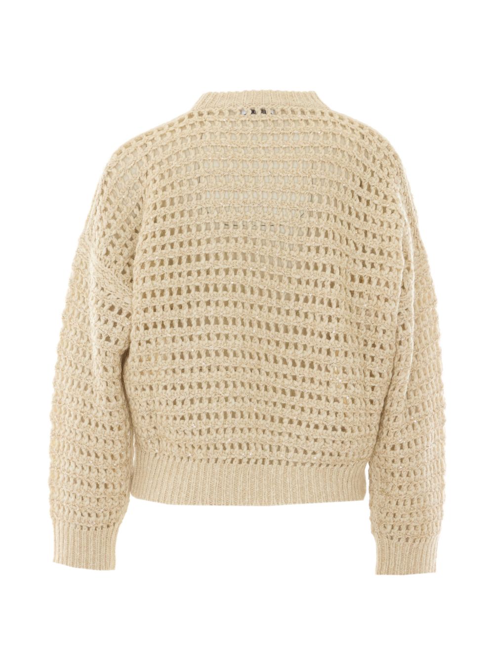 Brunello Cucinelli Women Wool And Cashmere Open-Knit Sweater BRUNELLO CUCINELLI
