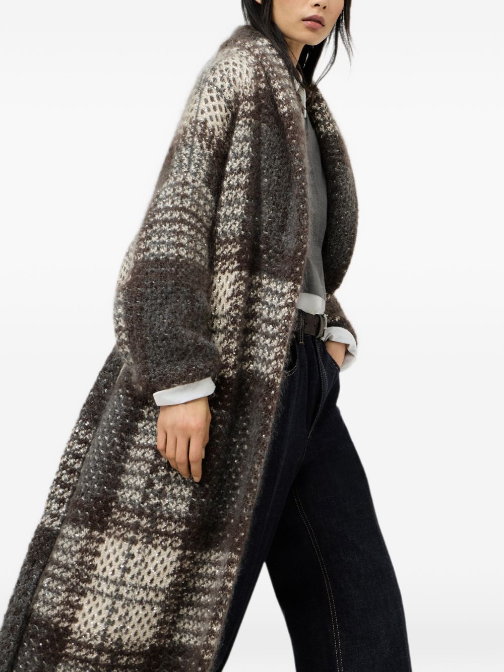 Brunello Cucinelli Women Wool Long Cardigan BRUNELLO CUCINELLI