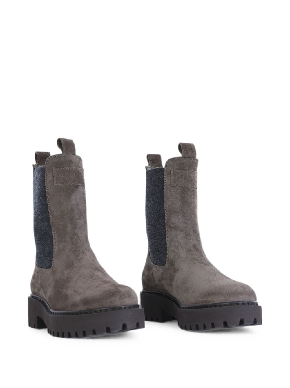 Brunello Cucinelli Women Suede Leather Ankle Boots BRUNELLO CUCINELLI