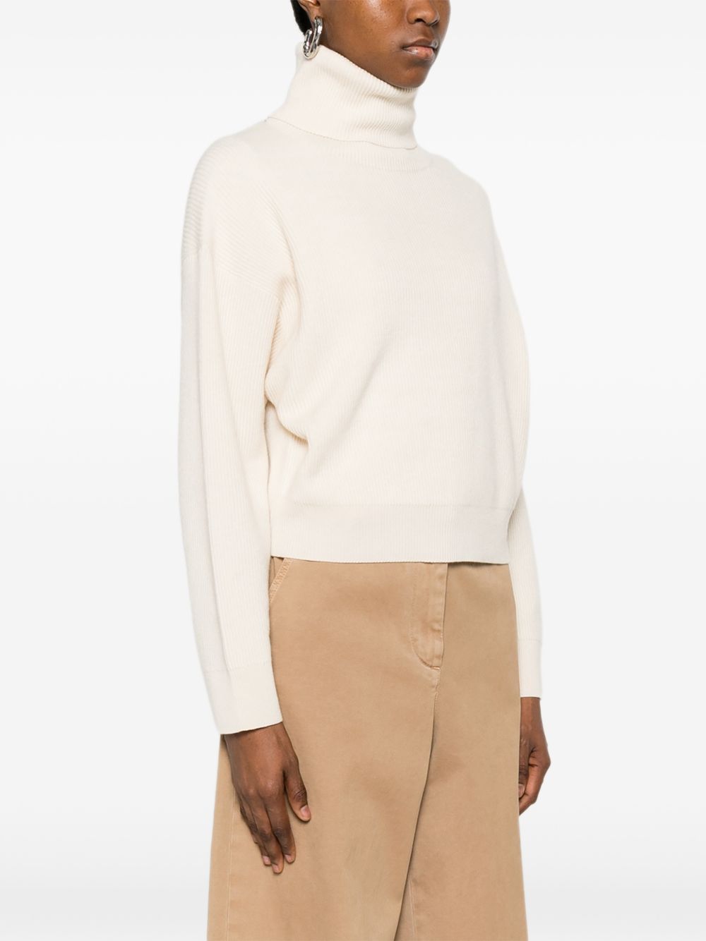 Brunello Cucinelli Women Cashmere And Wool Turtleneck Sweater BRUNELLO CUCINELLI