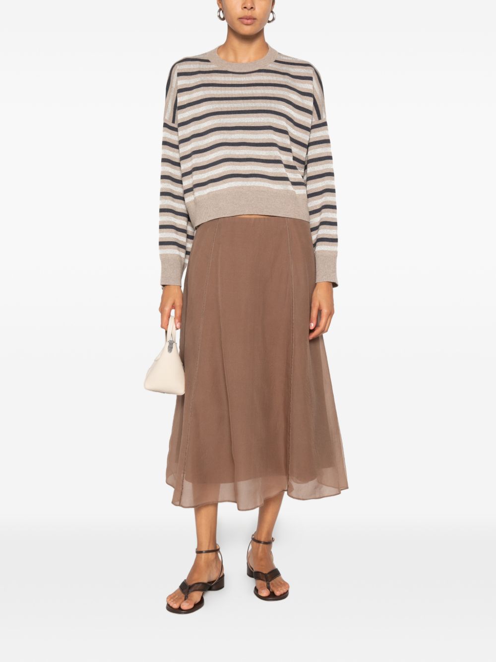 Brunello Cucinelli Women Striped Cashmere Sweater BRUNELLO CUCINELLI
