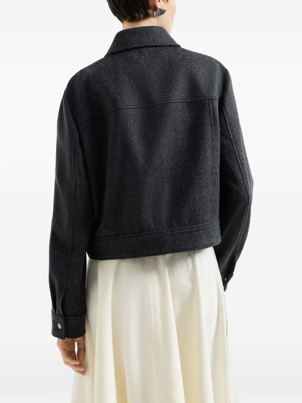 Brunello Cucinelli Women Zipped Wool Jacket BRUNELLO CUCINELLI
